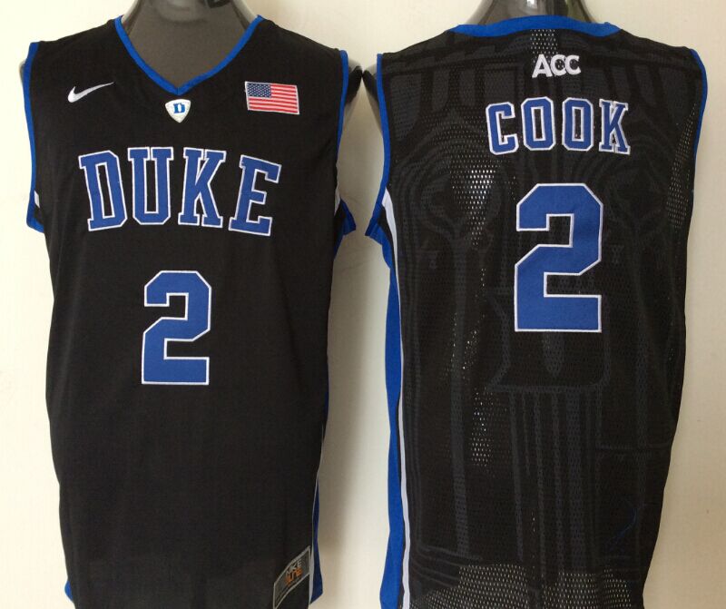 NCAA Men Duke Blue Devils #2 cook black